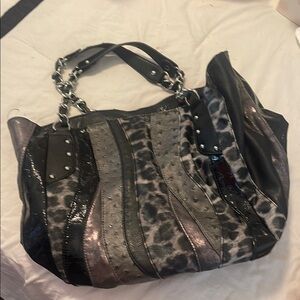 Carlos by Carlos Santana Red and Black Shoulder Bag